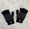 Gants chauds tricotés à cinq doigts pour hommes, femmes, Couples, étudiants, garde au chaud, mitaines à doigts complets, doux, même, moyen 293T, nouvelle collection hiver