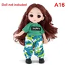 Other Toys BJD 16CM Doll Casual Fashion Princess Clothes Suit Accessories Doll's Fashion Movable Joints clothes Accessories Girls Gift ToyL231114