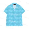Nuovi polo casual da uomo Camicie da bowling larghe T-shirt stampata con lettera di design T-shirt oversize traspirante