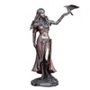 Objetos decorativos estatuetas estátuas de resina Morrigan a deusa celta da batalha com espada de corvo bronze acabamento estátua 15cm para casa dhrjj