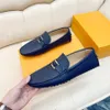 34model New Mens Casual Loafers Personality Comfortable Suede Shoes Men Leather Wedding Designer Loafers Red Shoes for Men Zapatos Hombre Mocasin 38-46