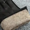 Перчатки Five Fingers Gloves зимние мужские кожаные перчатки, прошитые вручную из оленьей кожи, теплые износостойкие черные волнистые рукавицы Холодостойкие варежки, подкладка из 70% шерсти 231208