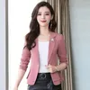 Womens Suits Blazers High Quality Drape Suit Jacket Women Short Spring And Autumn Slim Waist Professional Blazer Formal Wear Elegant Jackets 231208