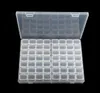 56 Små rutnät Justerbar transparent plastförvaringslåda för små komponentsmycken Tool Box Bead Organizer Nail Art Tips JU119649155