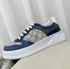 Män kvinnor präglade sneaker designer mode casual g vita skor chunky b sneaker lyx mesh läderplattform med webbsneakers storlek 35-45