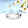 With Side Stones Kuololit 1.3ctw Half Moon Moissanite Rings for Women Men Soild 18K 14K 10K Sliver White Gold Band for Engagement Wedding Classic YQ231209