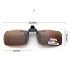 二極化サングラスクリップメガネクリップドライビングナイトビジョン眼鏡UV400アウトドアシェード高解像度Sun 230920