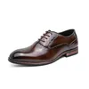 487 Cuir Classic Quality High Businet Italien Casual Robe Men Elegant Office Office Oxford Chaussures 231208 419