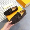 34Model Yaz Erkekler Tasarımcı Loafers Ayakkabı Deri Mokasinler Nefes Alabilir Kayma Tekne Ayakkabıları İtalyan Lüks Marka Sürüş Soafers Boyut 38-46