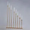 8 Heads Metal Boldle Bollants DIY Modèles Candlestick Table de mariage Candlelabra Pilier Stand Road Party Party Decor