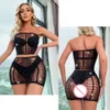 2023 Fashion Women Rhinestone Fishnet Bodycon Dresses Sexy Mesh Hollow Out See Through Beach Wear Lady Erotic Mini Dress sexy