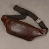 Поясные сумки Мужские кожаные нагрудные сумки Сумка через плечо для мужчин Мужская кожаная поясная сумка на ремне для занятий спортом на открытом воздухе Маленькая поясная сумка 231208