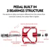 자전거 페달 약속 MTB 페달로드 자전거 페달 방지 슬립 초경 산악 자전거 페달 탄소 섬유 3 베어링 페데 231208