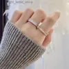 With Side Stones Luxury Brand Hot Sale 925 Sterling Silver Inlaid Zircon Beads Geometric Rings For Women Gilrs High Quality Fashion Fine Jewelry YQ231209