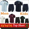 2023/24/25 Men's Tracksuits france kids training suit short sleeves football shirt size XS XXL 10# 14#