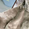 Lyxdesigner babyrock faux päls barnjacka storlek 80-150 högkvalitativ vinterflicka vindbrytare med söt björn öronhatt dec05