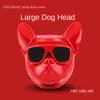 French Bulldog Bluetooth Högtalare Touch Dog Head Wireless Bluetooth Audio Subwoofer Outdoor Portable Series HiFi