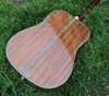 Dreadnought D45K 41 Polegada Ebony Fingerboard Abalone Binding Tree Life Koa Wood Guitarra elétrica acústica