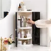 Nuevo estante de moda de gran capacidad para ahorrar espacio, estante de almacenamiento para champú, soporte organizador de cosméticos, accesorios de baño para el hogar Z1123272O