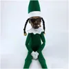Suministros de juguetes de Navidad Niños Regalo de peluche Snoop en un Stoop Amantes de Hip Hop Cross Border Snoo Bent Over Elf Resina Muñeca decorativa Drop Deli DHBFC