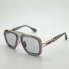 Moda Vintage hombres mujeres diseñador LXN gafas de sol Metal más placa gafas de marco cuadrado clásico Verano estilo al aire libre calidad superior U2864
