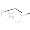Новые женские очки, оптическая оправа, металлическая круглая оправа для очков, прозрачные линзы, очки, черные, золотые очки FML275p