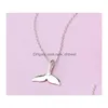 Pendentif Colliers 20 pcs/lot Sier queue de sirène pendentifs pour femmes amoureux dauphins baleine poisson charmes bijoux accessoires livraison directe Dh4up