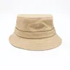 Damen-Hüte mit breiter Krempe, Sommer-Le-Bob-Eimerhut, einfarbig, Baumwolle, Designer, 310 m