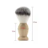 Blaireau pour hommes avec manche en bois blaireaux de rasage brosse à crème pour hommes outil de Salon de coiffure