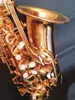 Melhor qualidade saxofone alto dourado yas82z japão marca saxofone alto e-flat instrumento de música com bocal profissional