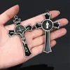 Charms 20pcs Religious Cross Saint Benedict Cross Accessories Wholesale Catholic Supplies Cross Ornament 75x43 mm 231208