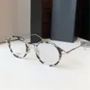 Novo design de moda óculos ópticos redondos 908 armação de acetato de titânio óculos simples e populares de alta qualidade com caixa podem fazer lentes de prescrição