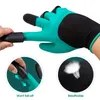 Gants de jardin imperméables et respirants avec griffes pour creuser, planter, désherber et autres travaux de jardin