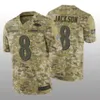 Baltimore''Ravens''Men 8 Lamar Jackson 9 Justin Tucker 89 Andrews Custom Women Youth Salute to Service Camo Limited Jersey