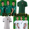 2023 Bolivian Away Soccer Jerseys 2024 Etcheverry 23/24 Hem Tredje vita svarta Jersey Football Shirts