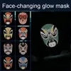 Feestmaskers Bluetooth APP-bediening Slimme LED-gezichtsmaskers Programmeerbaar gezichtsverandering DIY Poes voor feestdisplay LED-lichtmasker voor Halloween 231208