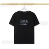Camiseta masculina camiseta de luxo camiseta de verão designer casual algodão letra clássica impressão preta branca geometria