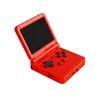 Consola de juegos portátil V90 Consolas de juegos retro Clamshell de 3 pulgadas Batería recargable incorporada Sistema de reproductor de video de juegos de estilo portátil con estuche Negro 16 GB 64 GB