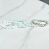 MG2034 New Design Howlite Amazonite Snow Quartz Labradorite Bracelet Set Womens Natural Gemstone Beaded Energy Jewelry