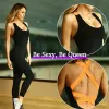 Running Sport Suit Yoga Set jumpsuit Gym Workout Tracksuit for Women Backless Sexy sport wear Bodysuit fitness clothing 220330