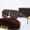 Varumärkesdesigner Solglasögon James Bond Tom Sunglass Super Star Celebrity Driving Solglas för män Kvinnliga glasögon med Box 7 Colors275G