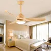 Hoogwaardige Scandinavische ideeën 52 inch LED-plafondventilatoren met verlichting Afstandsbediening woonkamer slaapkamer thuis Plafondlamp Fan Lamp306l