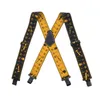 Mais 120cm de comprimento 5cm de largura ajustável quatro clip-on x-back elástico resistente suspensórios masculinos 201028287j