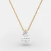 Custom Personalised Women Wedding Jewelry Zircon 18k Gold Plated 925 Sterling Silver Pear Shaped Diamond Pendant Necklace