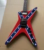 Kundenspezifische Washburn Dime 3ST Rebel Stealth Dimebag Darrell Flying V E-Gitarre 258