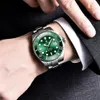 Pagani design água fantasma retro luminosa mãos moda diamante display masculino relógios de pulso mecânicos relógio superior male214c