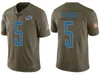 Detroit''Lions''Men 9 Matthew Stafford 19 Kenny Golladay 5 Matt Prater Custom Women Youth Salute to Service Olive Jersey