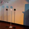 Moderne el Style Energiebesparende vloerlamp Led Aluminium USB oplaadbare batterij draadloze Touch schakelaar vloerlamp voor slaapkamer H255Y