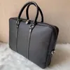 2021 Herrens axelportfölj svart brun läder handväska affärsmän bärbara väskor messenger väskor 3 colo3087