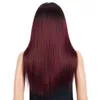 yielding Lace Wigs Xuchang wig highlight dyed wig 22 inch long straight hair Hair Wig piano color headcover